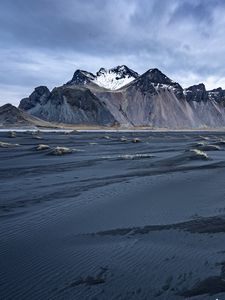 Preview wallpaper mountains, snow, winter, cold, landscape
