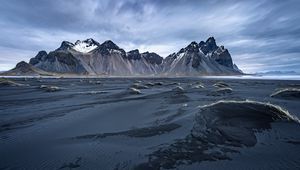 Preview wallpaper mountains, snow, winter, cold, landscape