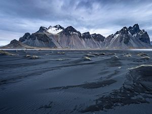 Preview wallpaper mountains, snow, winter, cold, landscape