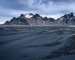 Preview wallpaper mountains, snow, winter, cold, landscape