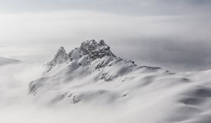 Preview wallpaper mountains, snow, winter, nature, white