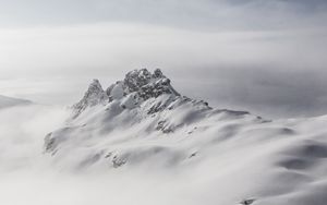 Preview wallpaper mountains, snow, winter, nature, white