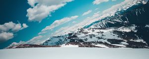 Preview wallpaper mountains, snow-capped, sky, snow