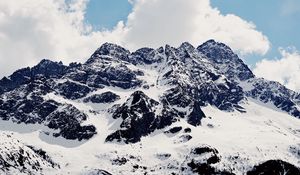 Preview wallpaper mountains, snow-covered, peaks