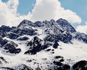 Preview wallpaper mountains, snow-covered, peaks
