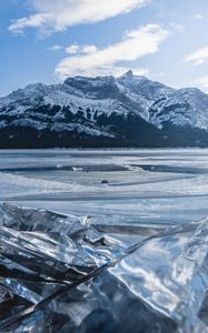 Preview wallpaper mountains, snowy, ice, relief