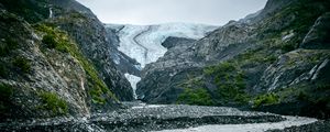 Preview wallpaper mountains, stones, relief, landscape, river