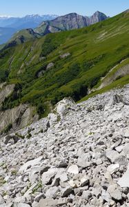 Preview wallpaper mountains, stones, rocks, rock formation, landscape