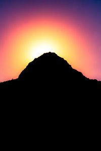 Preview wallpaper mountains, sunset, light, sky