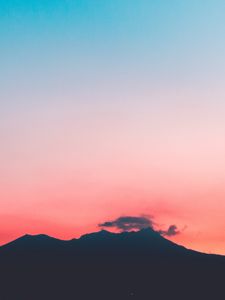 Preview wallpaper mountains, sunset, sky