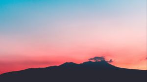 Preview wallpaper mountains, sunset, sky