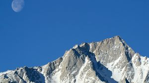 Preview wallpaper mountains, top, rocks, snow