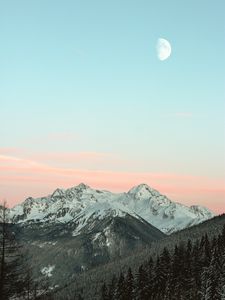 Preview wallpaper mountains, top, sky, snowy, italy