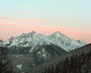 Preview wallpaper mountains, top, sky, snowy, italy