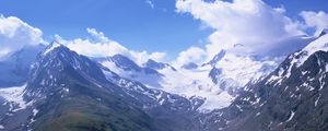 Preview wallpaper mountains, top, snow, peak, height