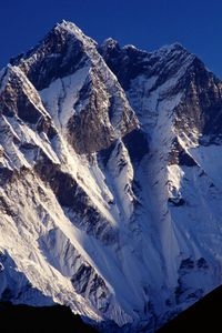 Preview wallpaper mountains, top, snow, cold, asia