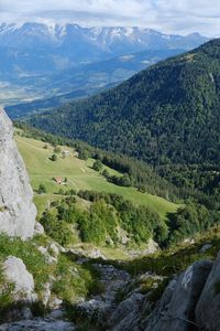 Preview wallpaper mountains, trees, greenery, nature, landscape