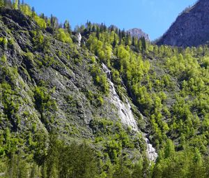 Preview wallpaper mountains, trees, greenery, landscape, nature