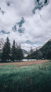 Preview wallpaper mountains, trees, landscape, italy