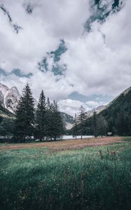 Preview wallpaper mountains, trees, landscape, italy