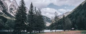 Preview wallpaper mountains, trees, landscape, italy