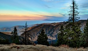 Preview wallpaper mountains, trees, landscape, view