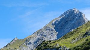 Preview wallpaper mountains, trees, nature, greenery, landscape