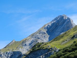 Preview wallpaper mountains, trees, nature, greenery, landscape