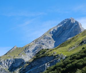Preview wallpaper mountains, trees, nature, greenery, landscape