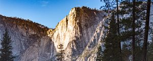 Preview wallpaper mountains, trees, reflection, lake, landscape, nature, silence