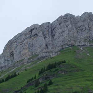 Preview wallpaper mountains, trees, relief, nature