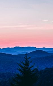 Preview wallpaper mountains, trees, sky, vermont, united states