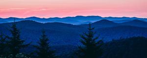 Preview wallpaper mountains, trees, sky, vermont, united states