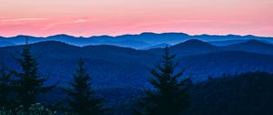 Preview wallpaper mountains, trees, sky, vermont, united states