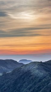 Preview wallpaper mountains, trees, sky, nature