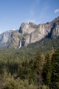 Preview wallpaper mountains, valley, forest, trees, view, landscape