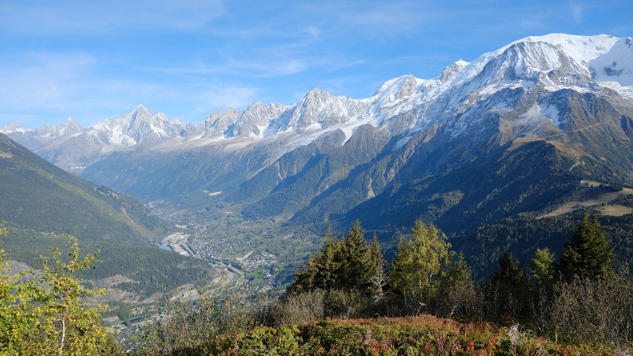 Wallpaper mountains, valley, haze, landscape