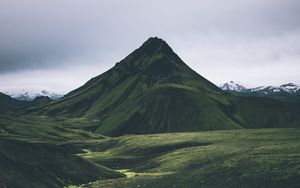 Preview wallpaper mountains, valley, landscape, nature, iceland