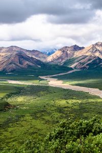 Preview wallpaper mountains, valley, landscape, nature, view