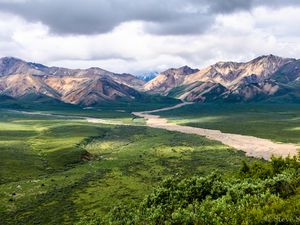 Preview wallpaper mountains, valley, landscape, nature, view