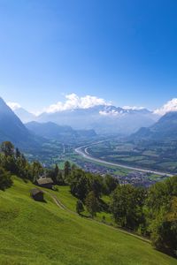 Preview wallpaper mountains, valley, river, fog, landscape