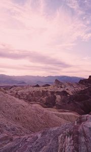 Preview wallpaper mountains, valley, rocks, landscape, rocky