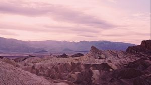 Preview wallpaper mountains, valley, rocks, landscape, rocky