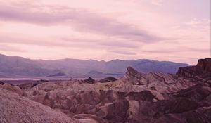 Preview wallpaper mountains, valley, rocks, landscape, rocky