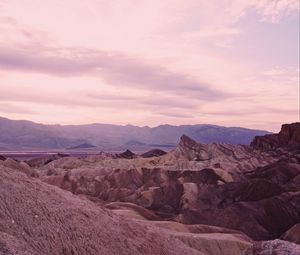 Preview wallpaper mountains, valley, rocks, landscape, rocky