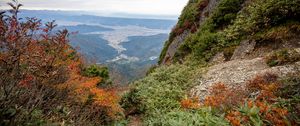 Preview wallpaper mountains, valley, trail, landscape, view, nature