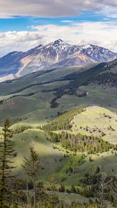 Preview wallpaper mountains, valley, trees, relief