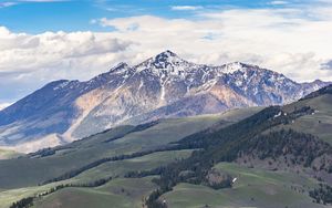 Preview wallpaper mountains, valley, trees, relief