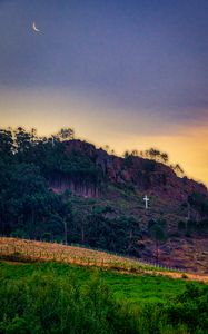 Preview wallpaper mountains, valley, vineyards, nature