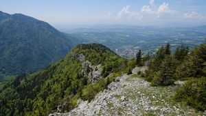 Preview wallpaper mountains, view, landscape, trees